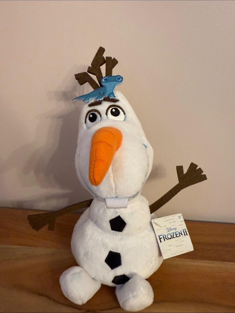Disney Olaf Plush with Bruni salamander frozen II new with tags snowman glitter